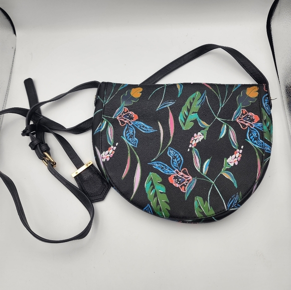 A New Day Floral Crossbody Purse Travel Vacation Tropical - Picture 1 of 9